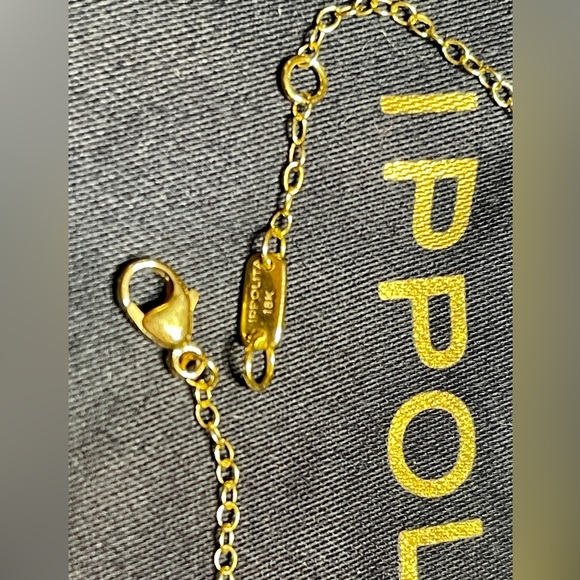 IPPOLITA 18K/750 Yellow Gold Senso™ Mini Disc Bracelet +5 quality Diamonds ITALY - Picture 13 of 14